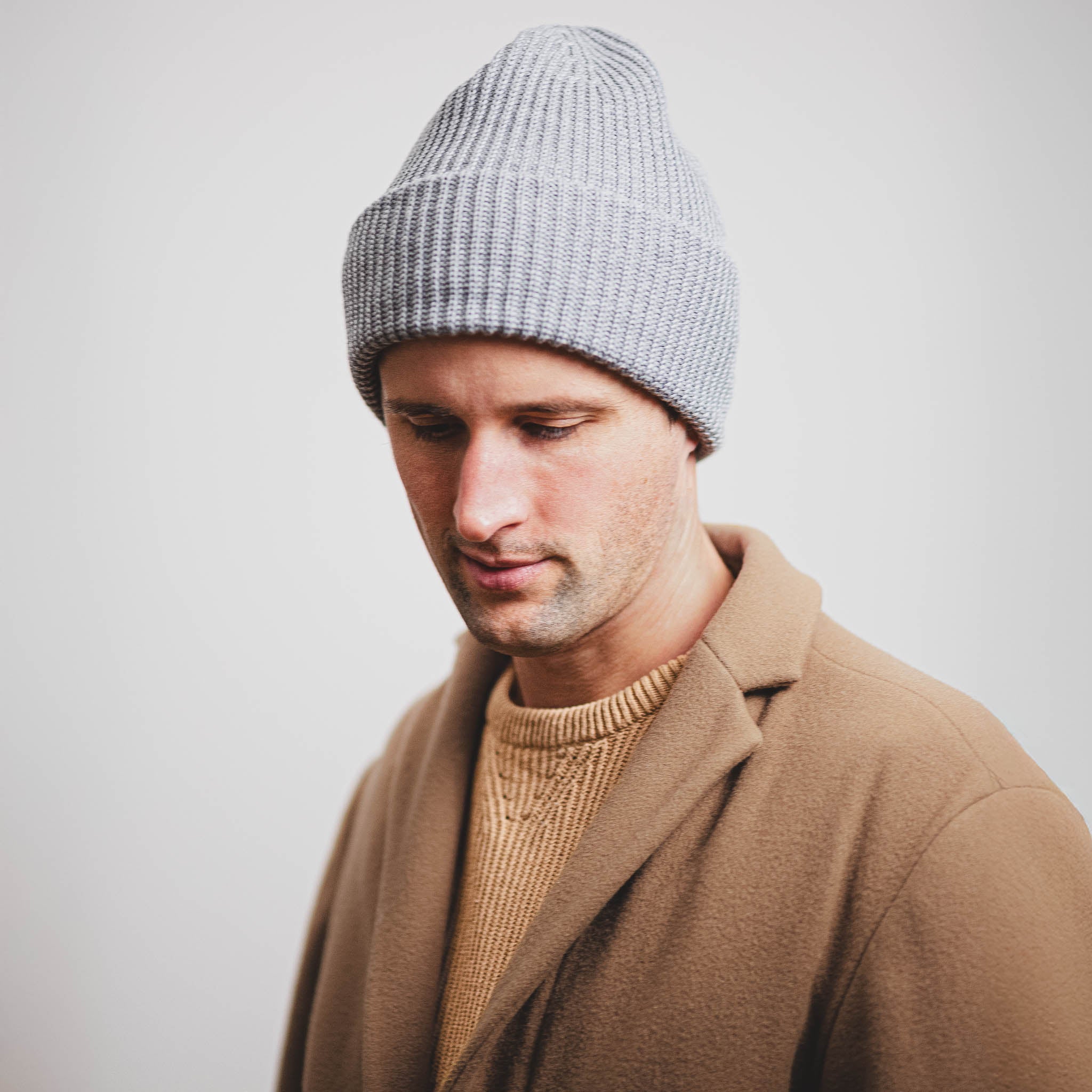 Long Beanie rust brown