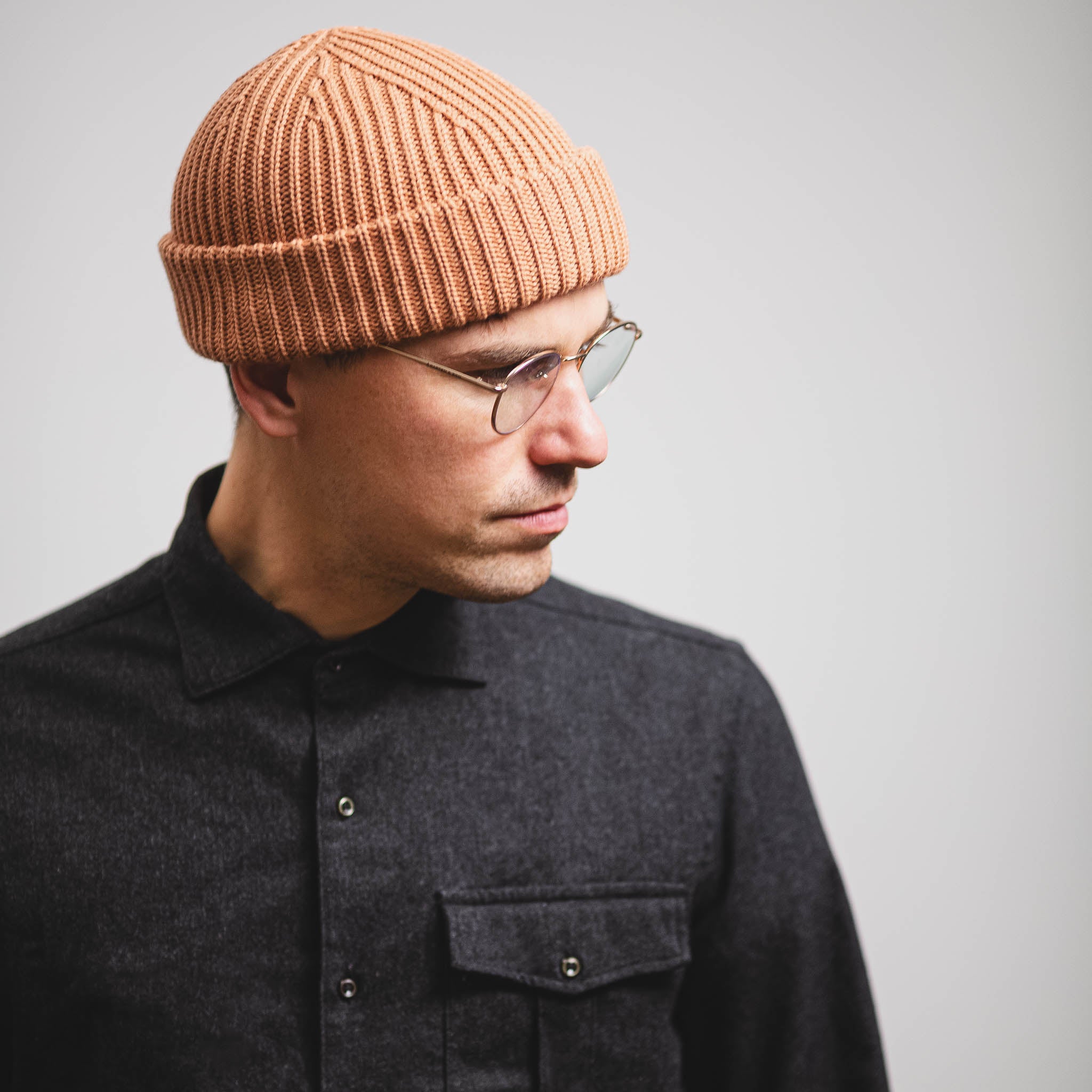 Short Beanie rostbraun