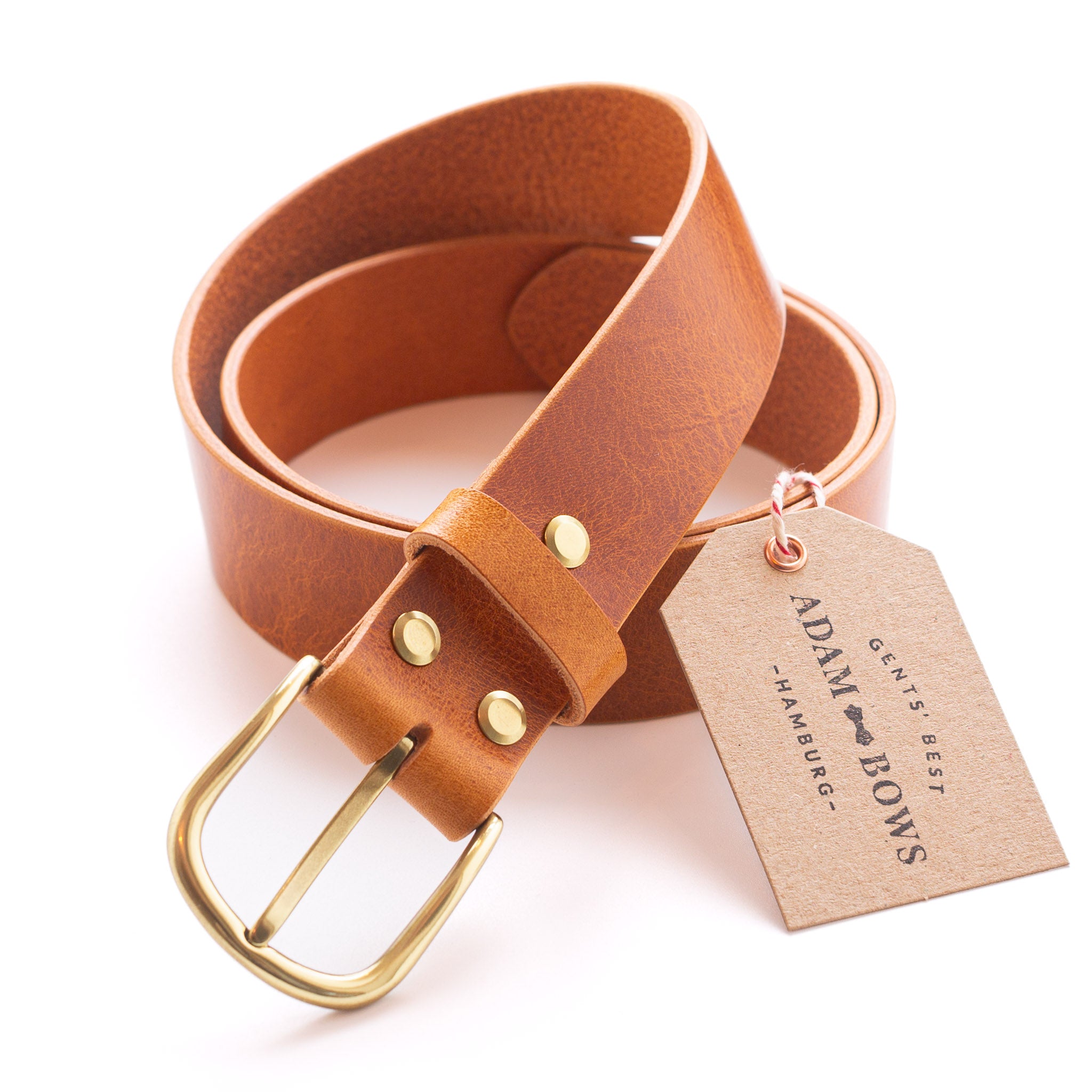 Light brown belt - gold buckle