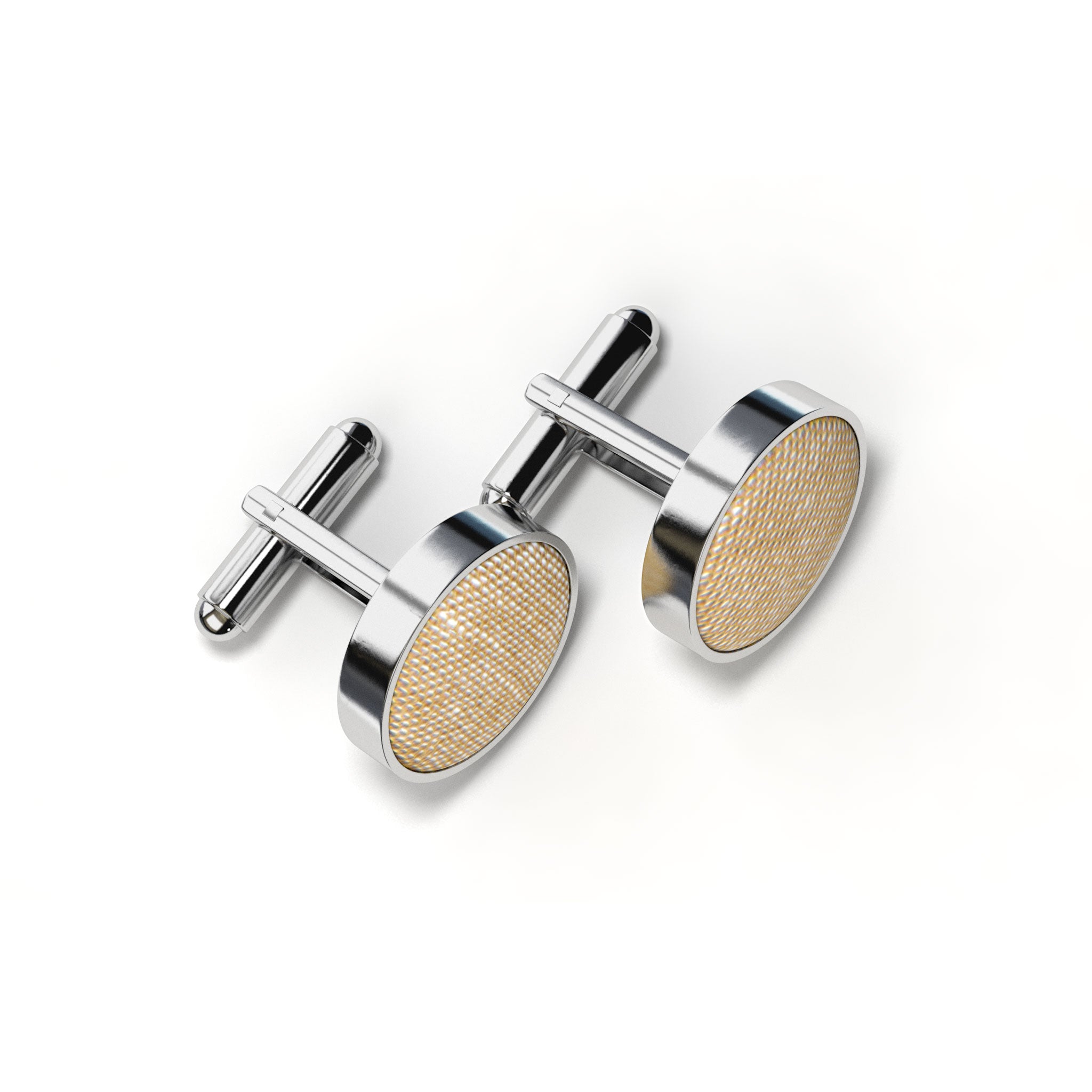adam-bows-manschettenknoepf_Claas_hellbraun_silber