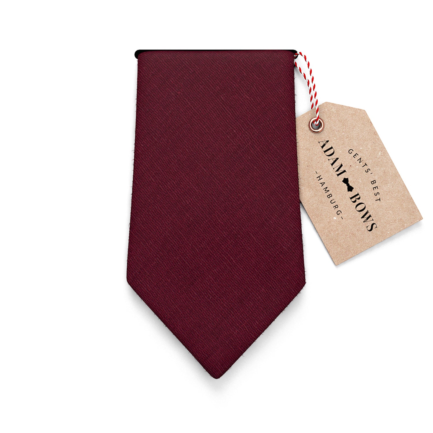 krawatte-bordeaux-rot-leinen-vintage-george-adambows