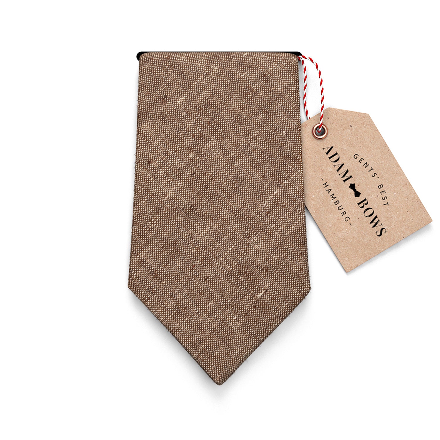 krawatte-braun-leinen-vintage-bosse-adambows