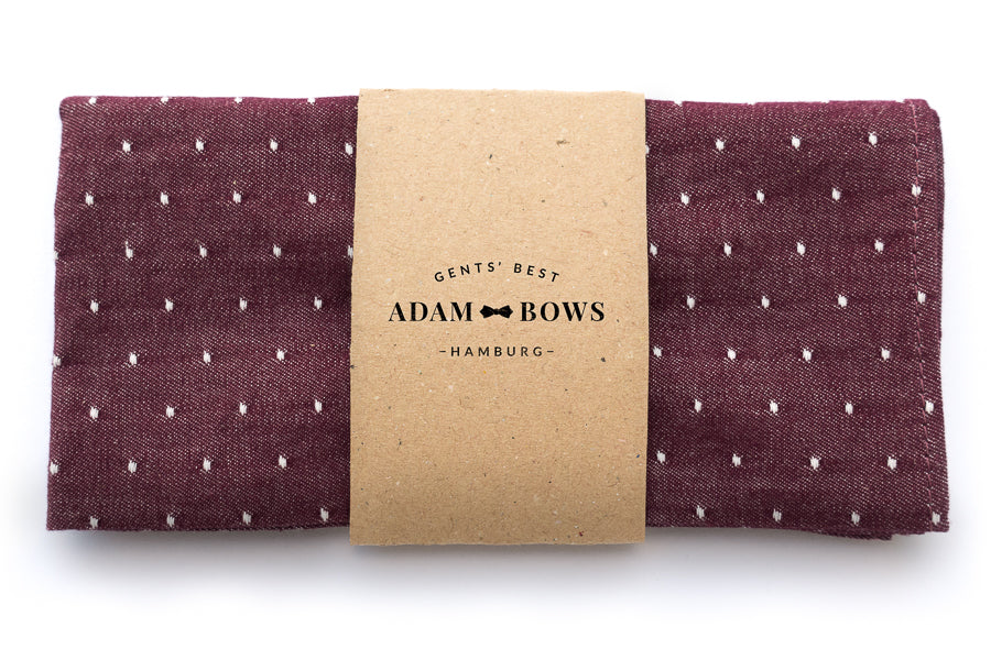 adam-bows-einstecktuch-rot-gepunktet-onkel-raul
